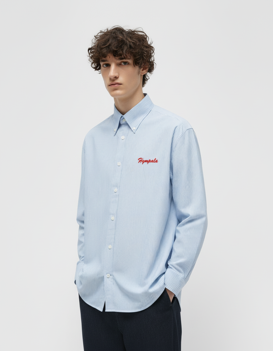 Oxford Stripe Shirt Blue