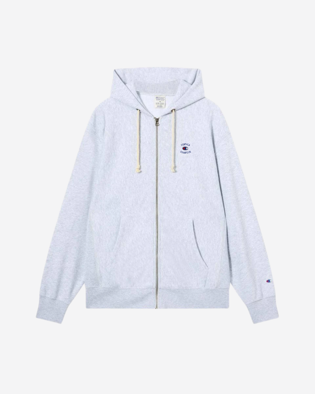 x Champion Reverse Weave Soft Fleece Zip-Up Grey