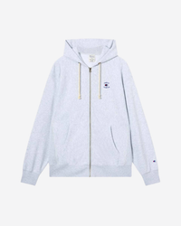 x Champion Reverse Weave Soft Fleece Zip-Up Grey