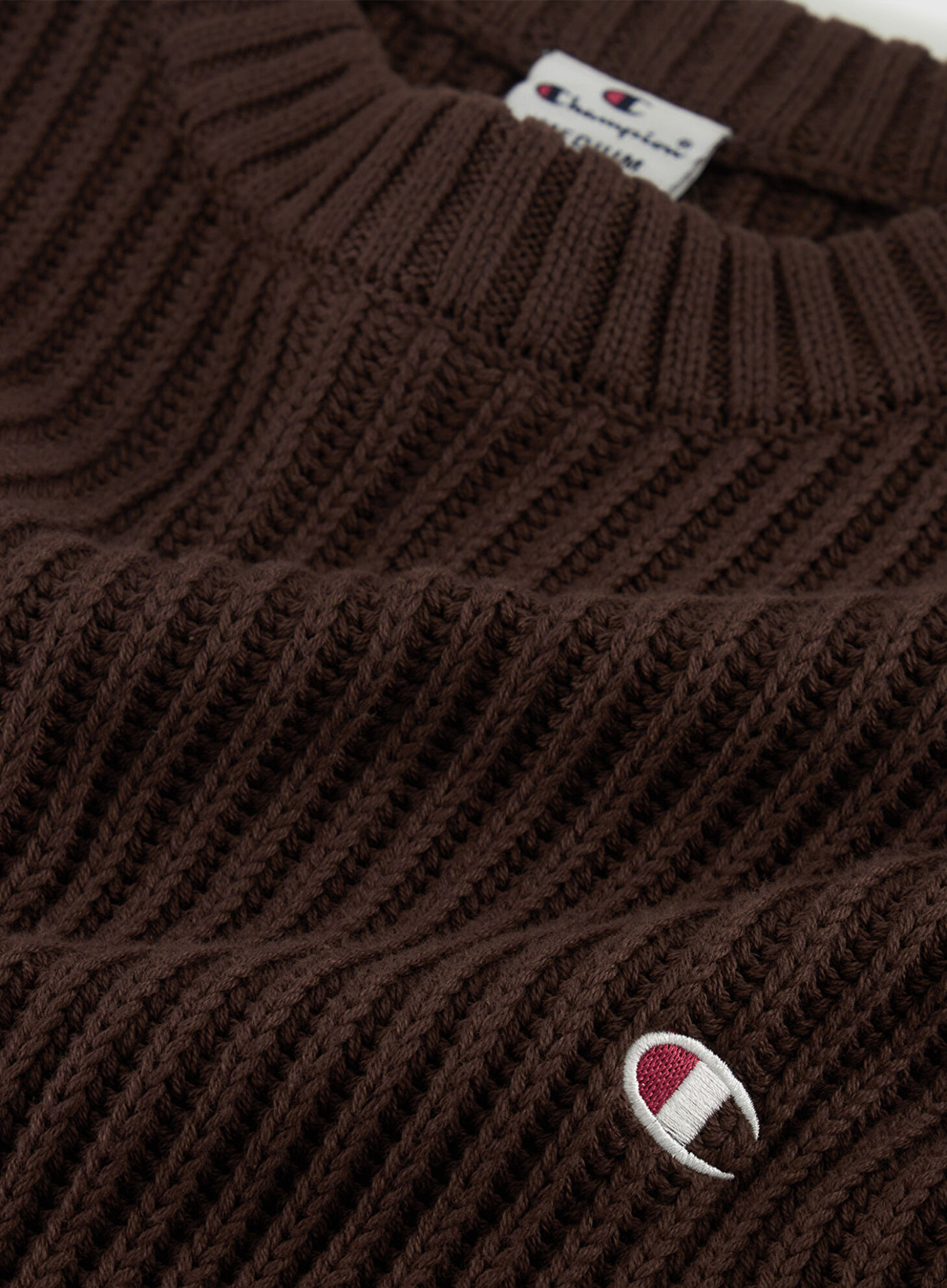 Cotton Knitted Sweater Brown