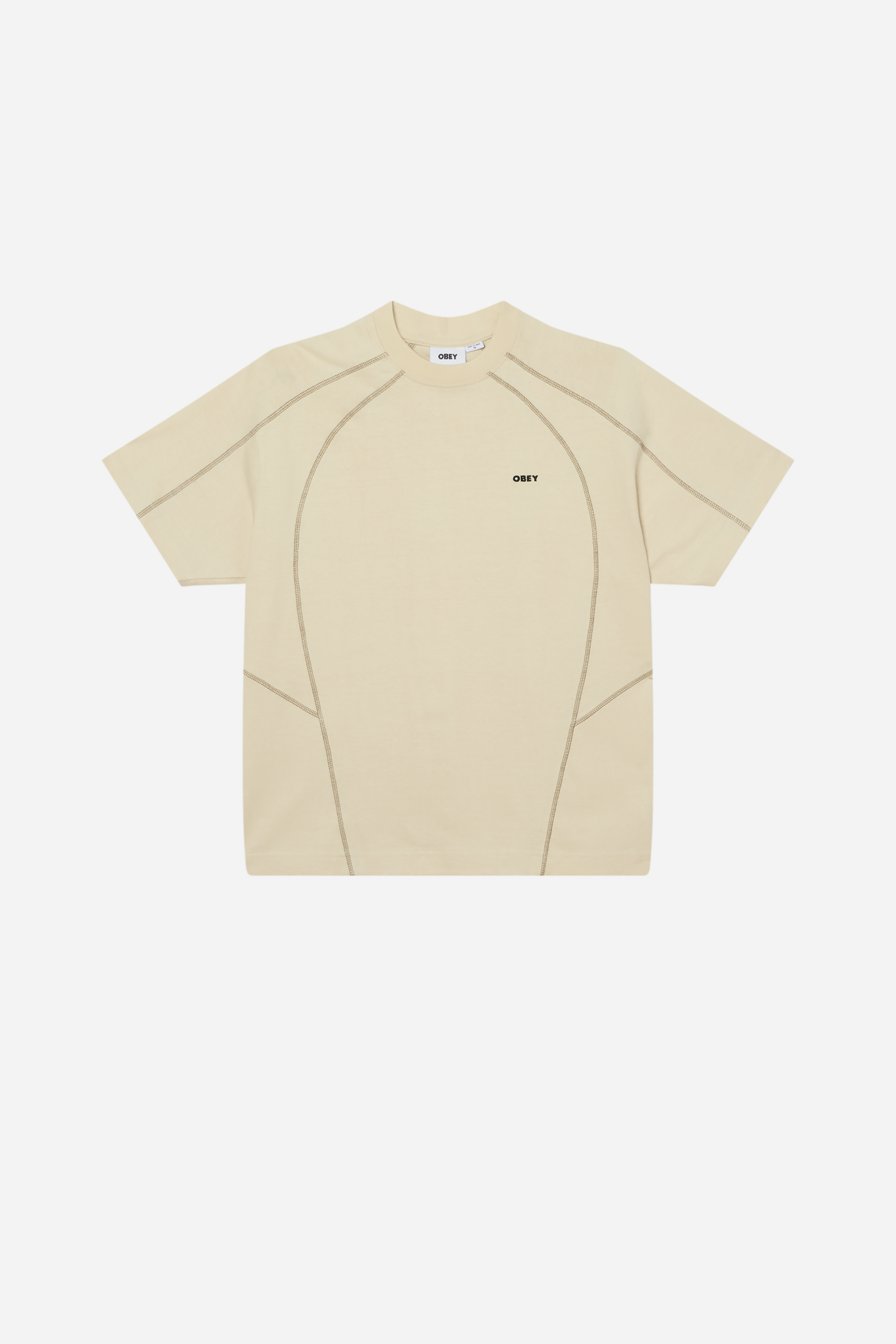 Contrast Stitch Tee Silver Birch