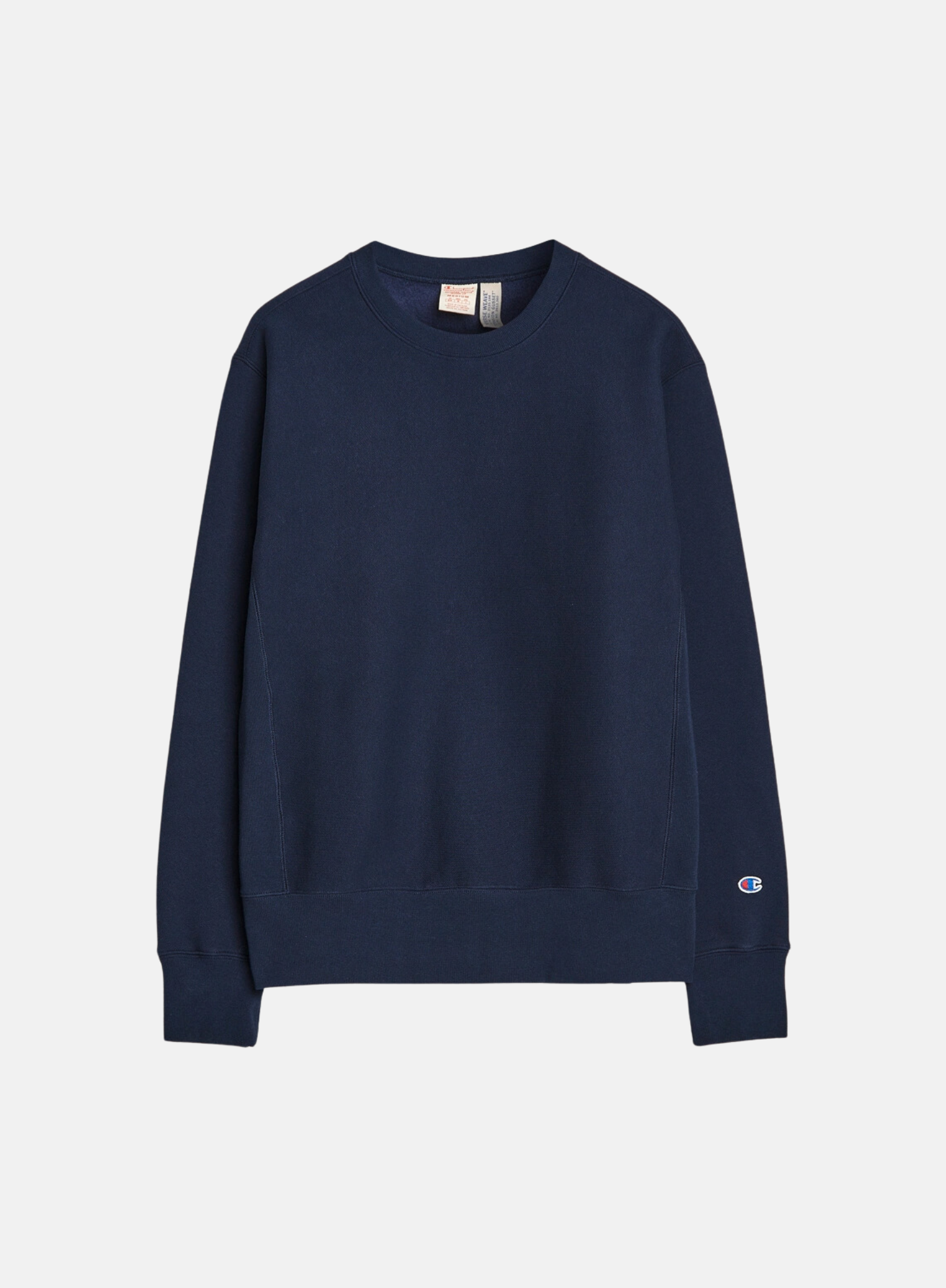 Reverse Weave Soft Fleece Crewneck Navy