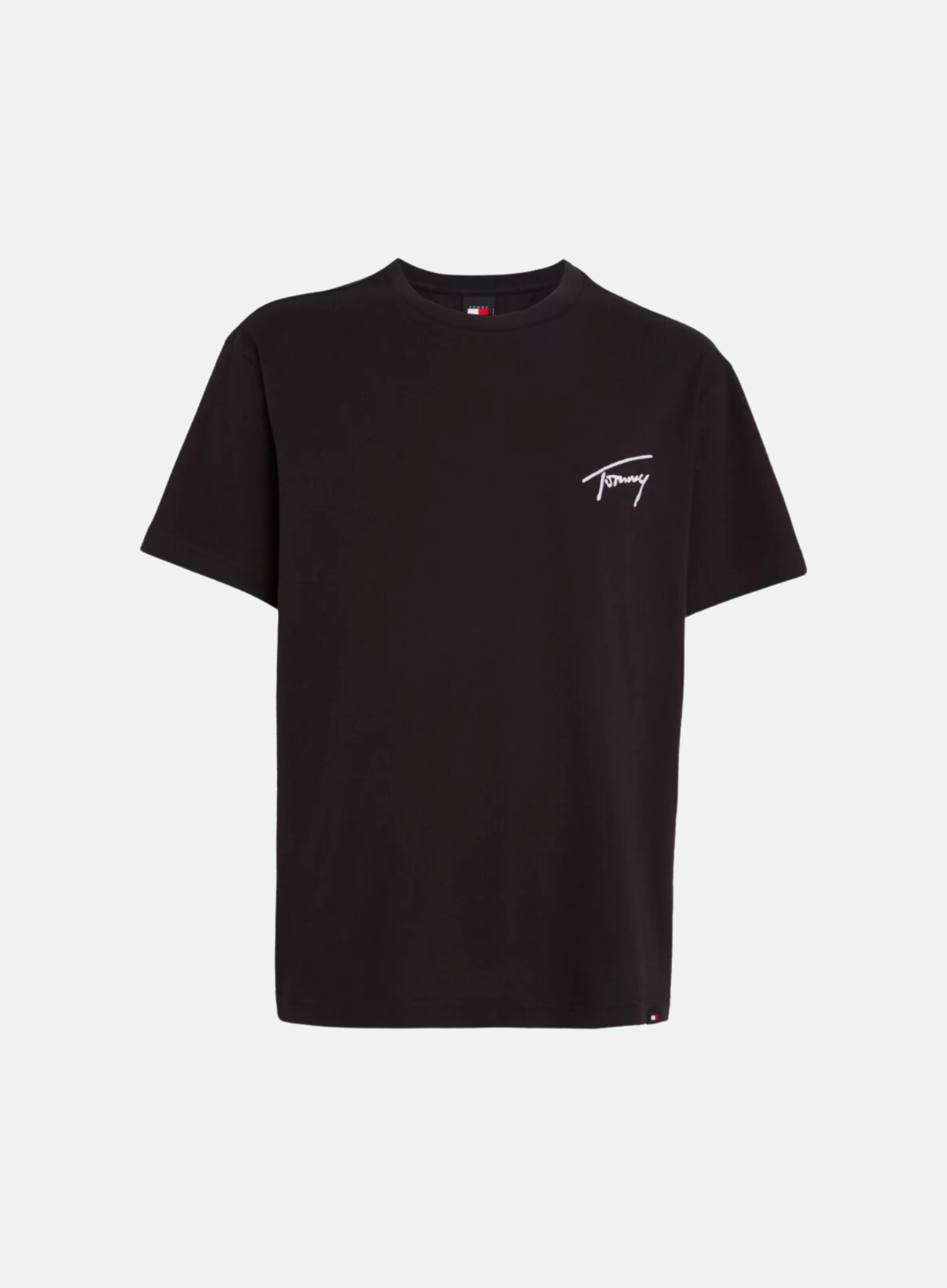 Tommy Jeans Regular Signature Tee Black - Hympala Store 