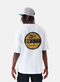 New Era Sticker Oversized T-Shirt White - Hympala Store 