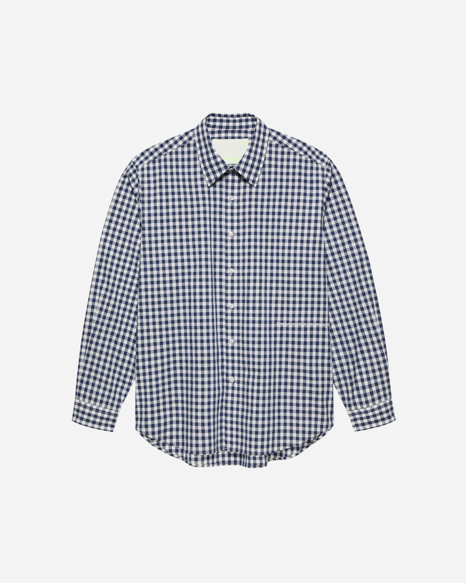 Beach Shirt Poplin Navy Check