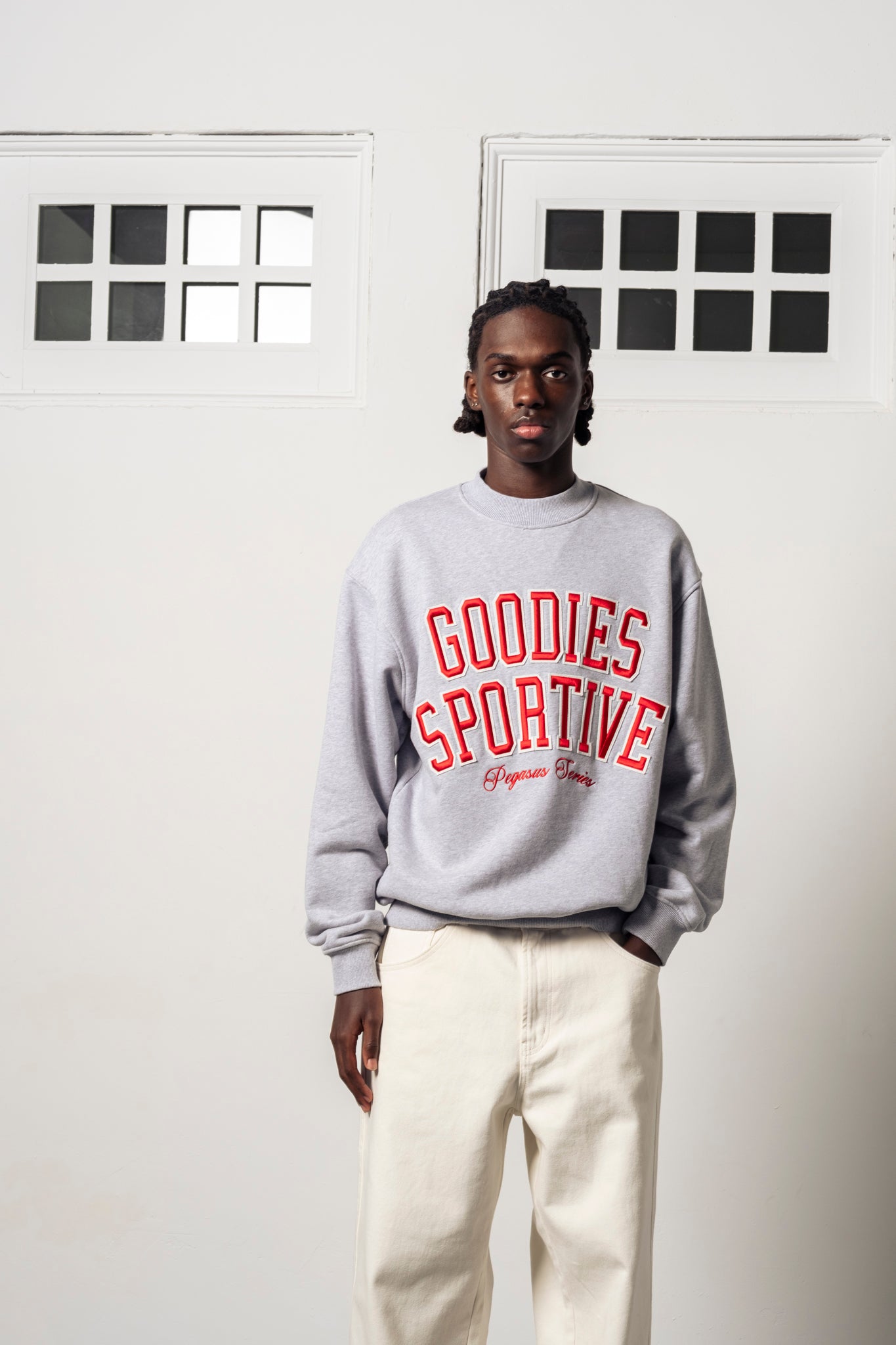 Baseball Crewneck Grey