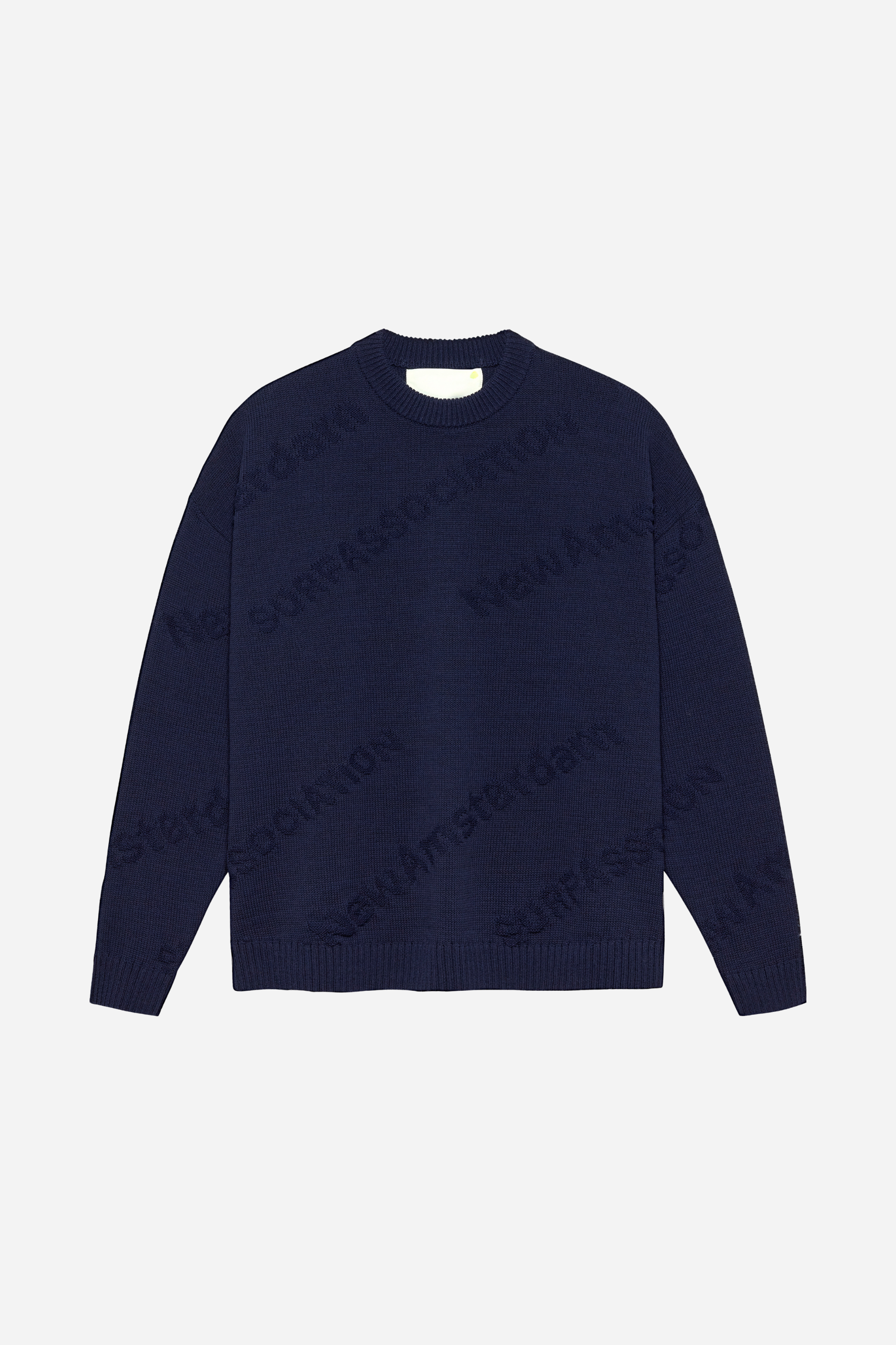 Logo Jacquard Crewneck Night