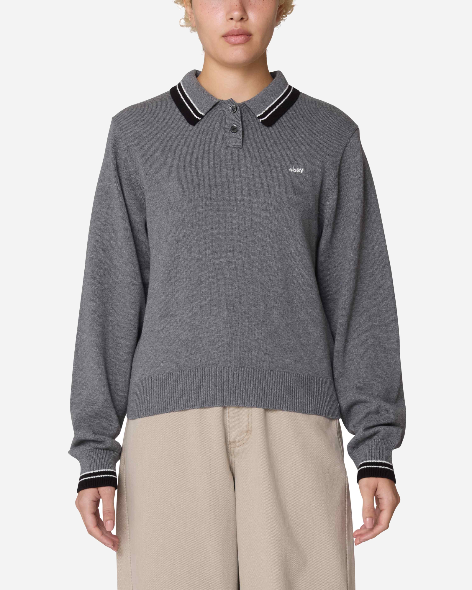 Polo Sweater Grey