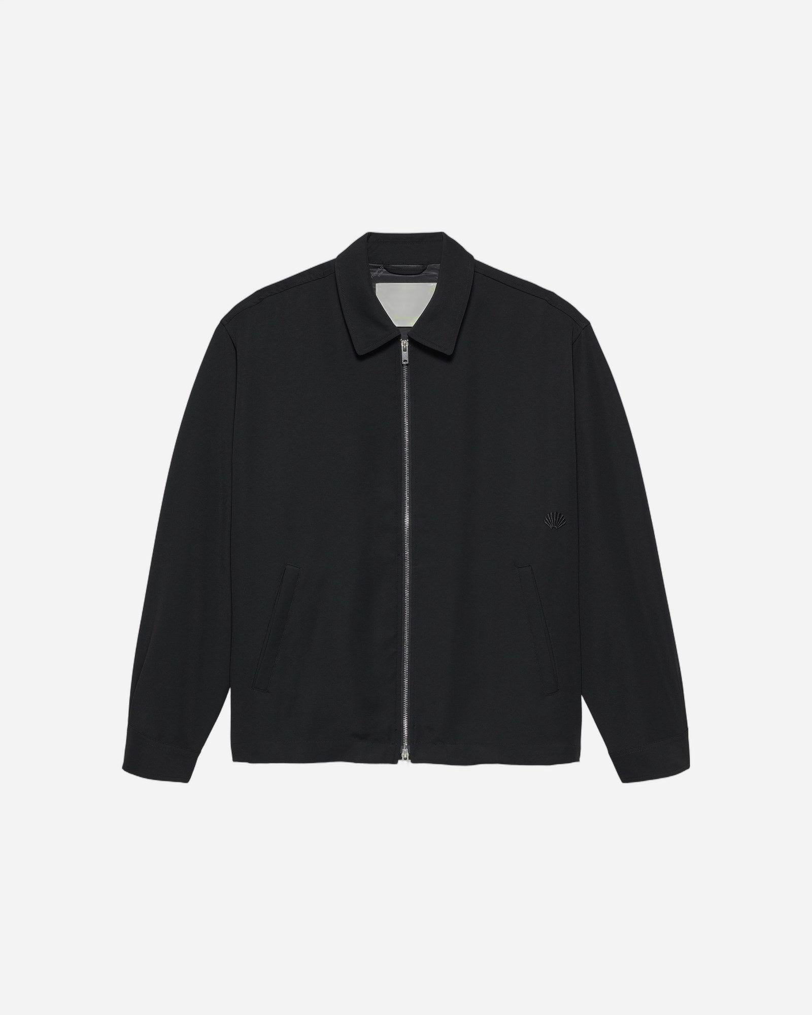 Zip Up Shirt Black — New Amsterdam Surf Association