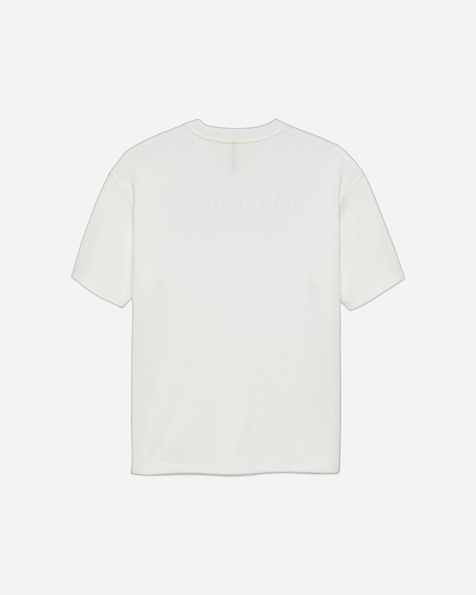 Logo Tee Waffle White — New Amsterdam Surf Association