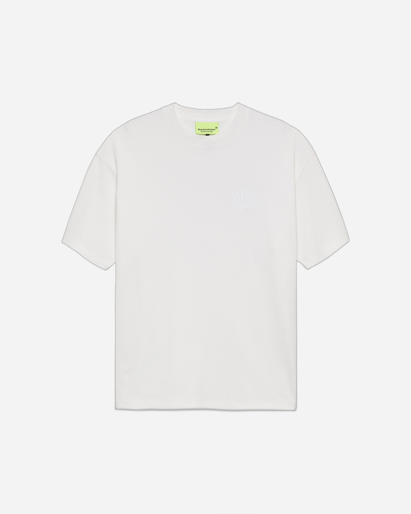 Logo Tee Waffle White — New Amsterdam Surf Association