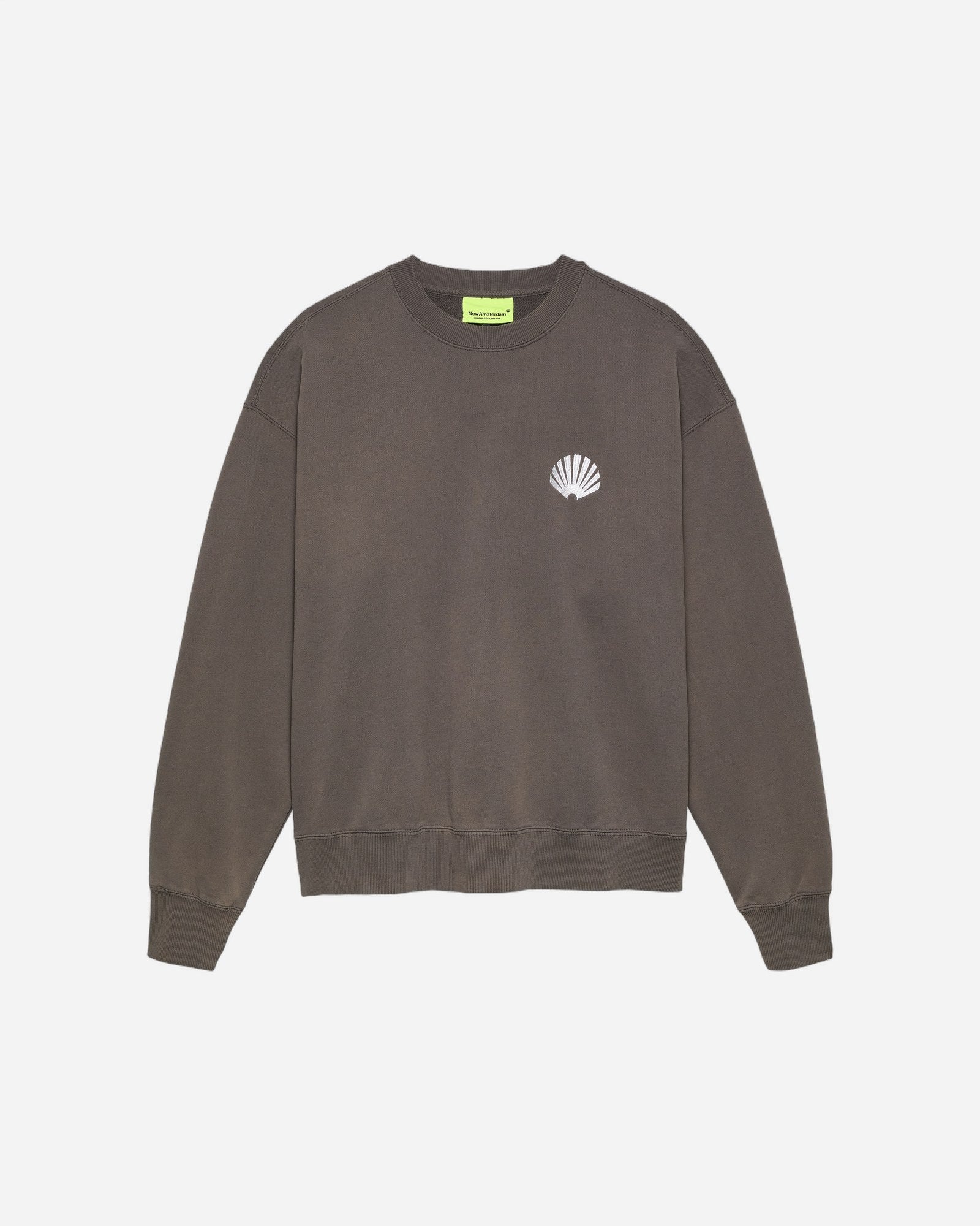 Logo Crewneck Falcon/White — New Amsterdam Surf Association