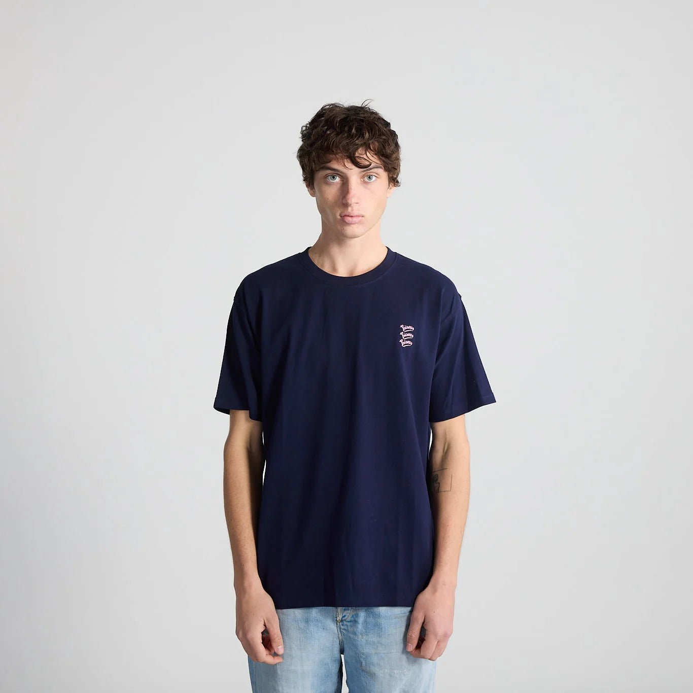 Tee Gianni Embroidery Navy