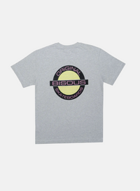 BISOUS SKATEBOARDS SS Circle Tee Ash Grey - Hympala Store 