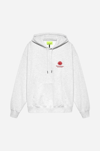 Logo Hoodie Ash/Poppy Red