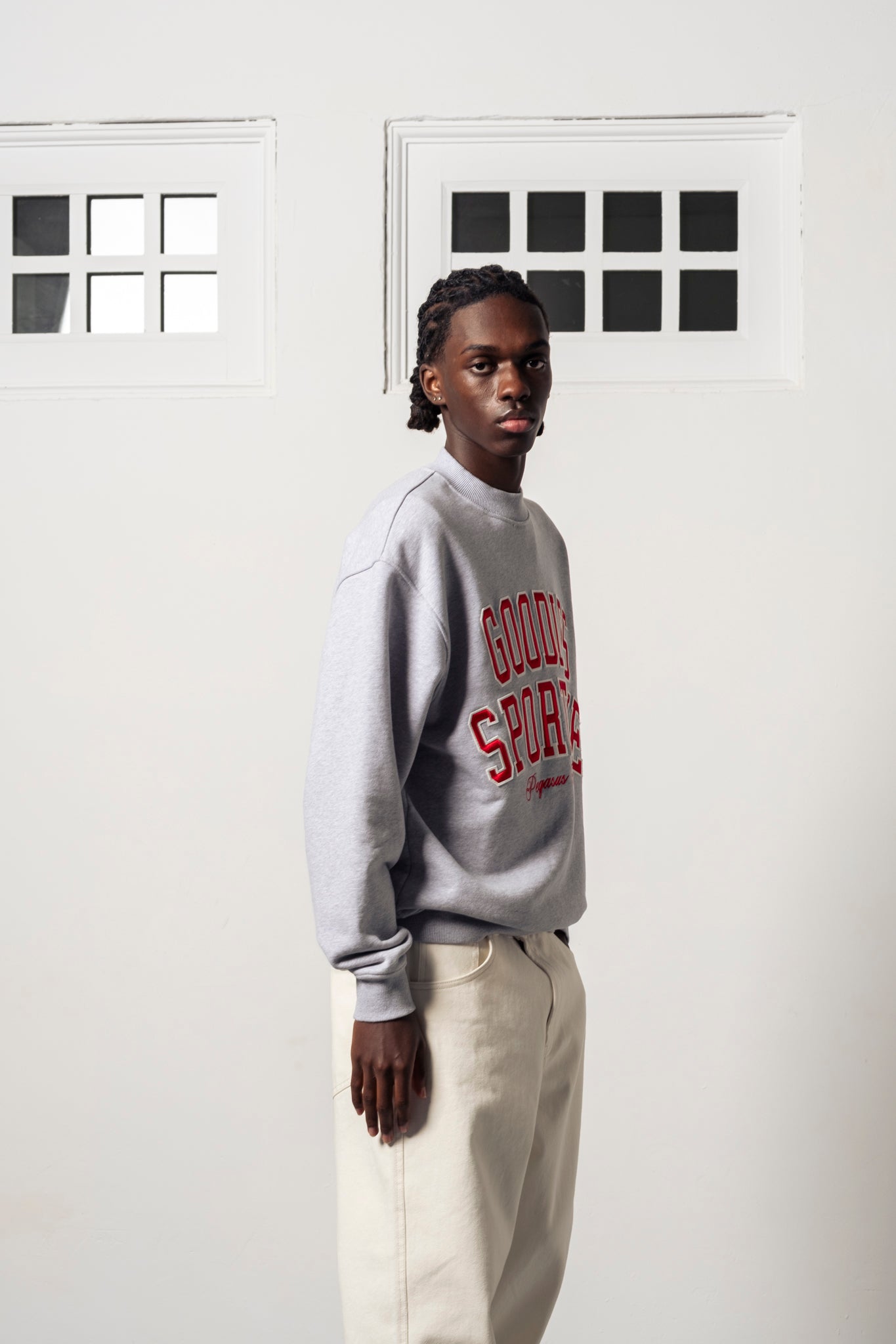 Baseball Crewneck Grey