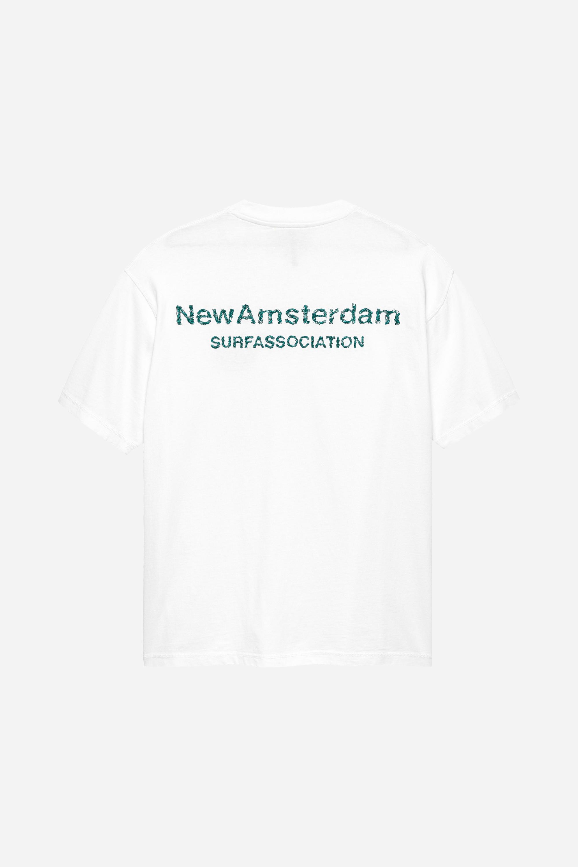 Logo Tee White/Sea Green