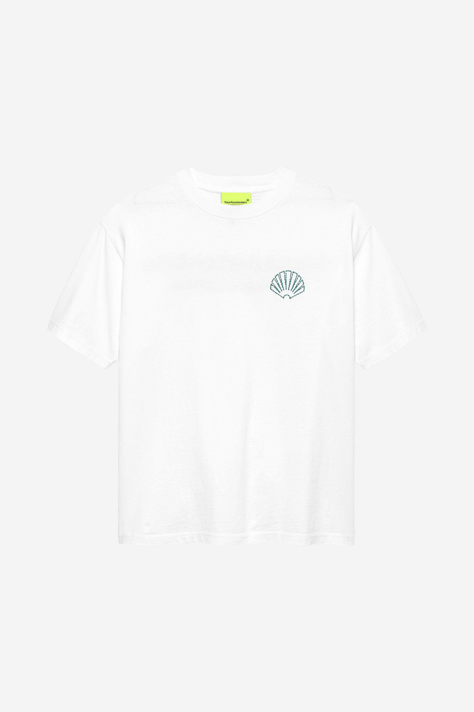Logo Tee White/Sea Green