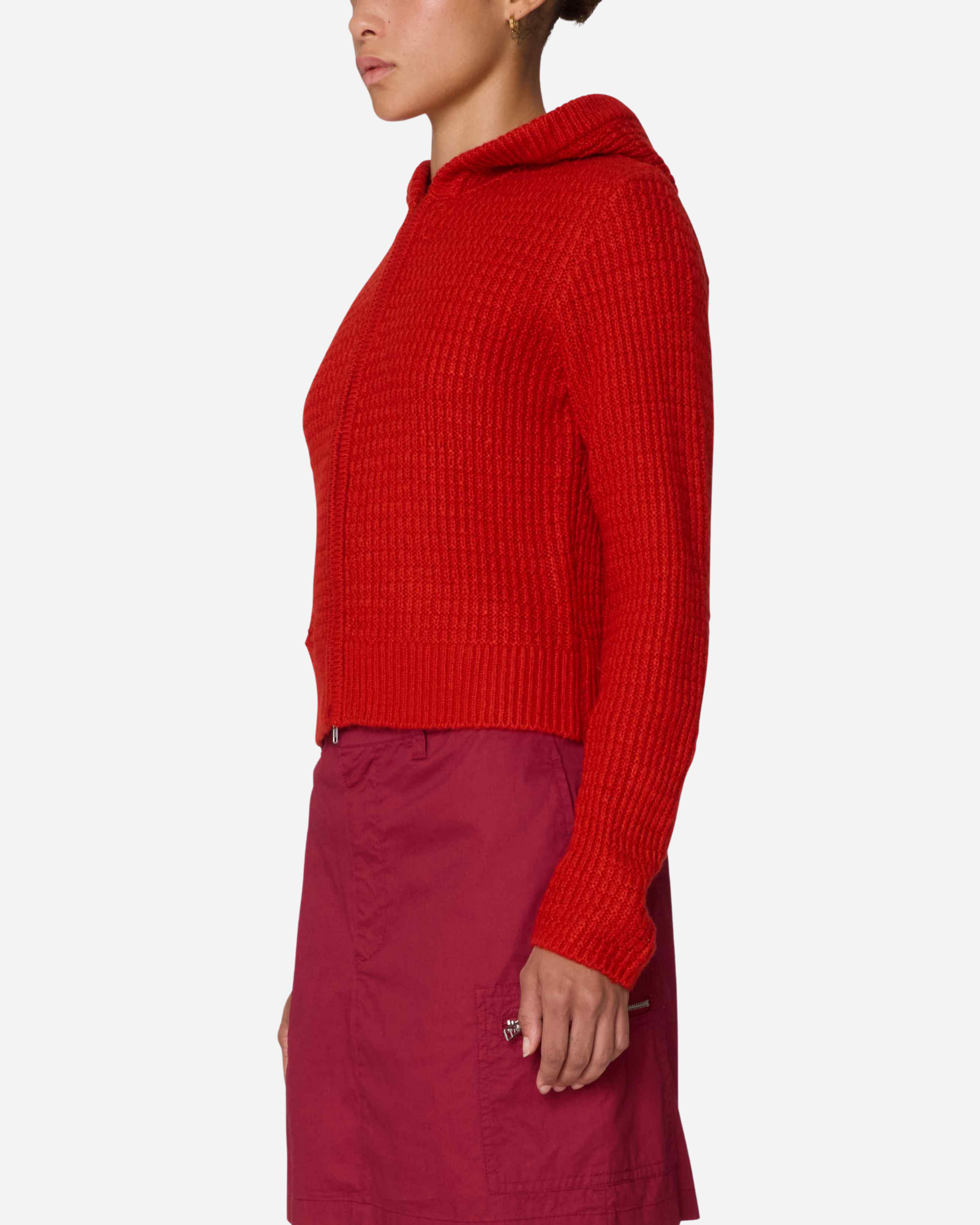 Zip-Hoodie Sweater Red