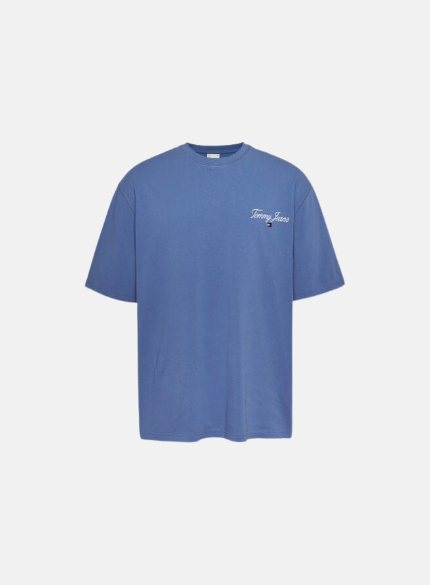 Tommy Jeans TJ Oversized Serif Linear Tee Light Blue - Hympala Store 