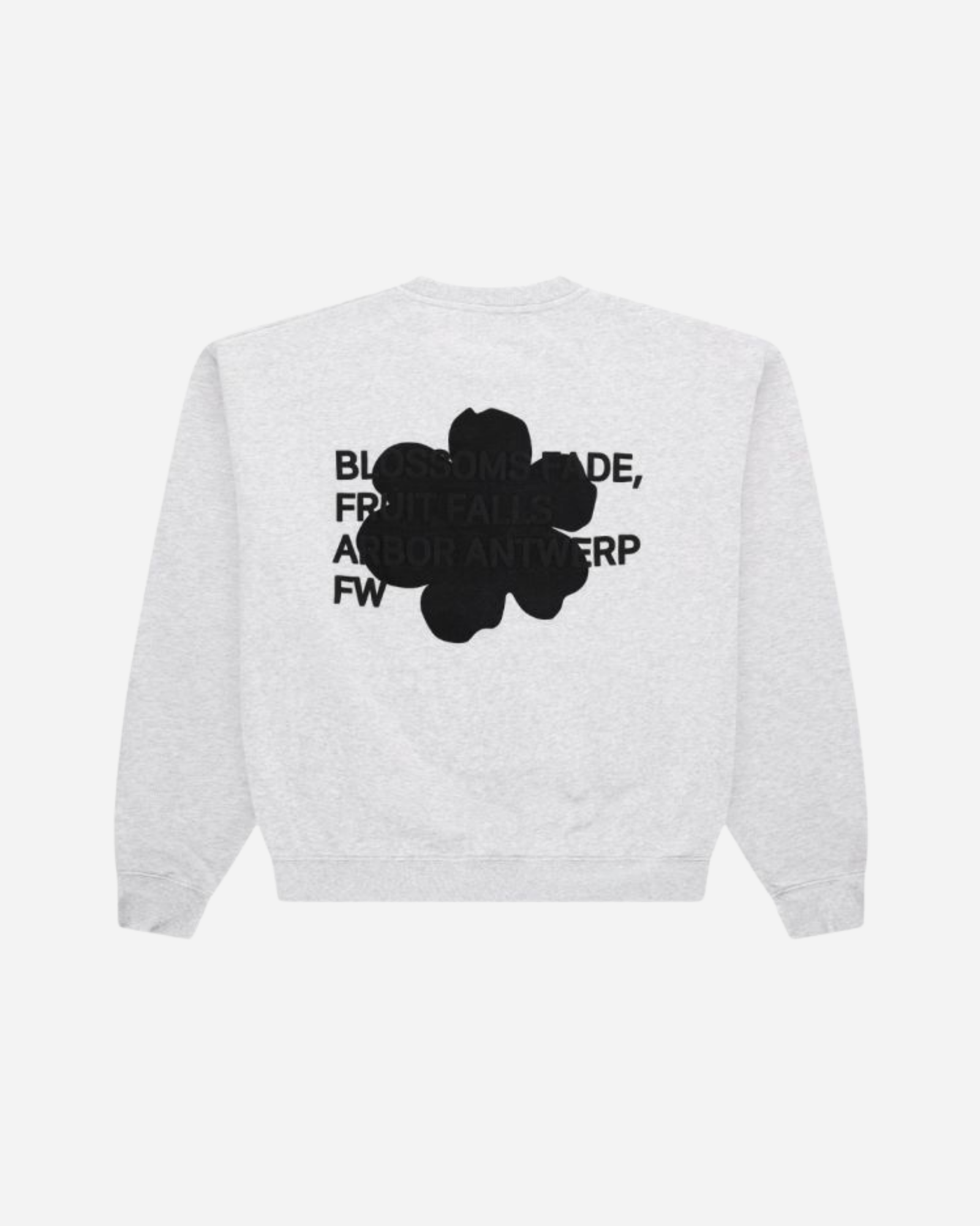 Black Blossom Crewneck Grey