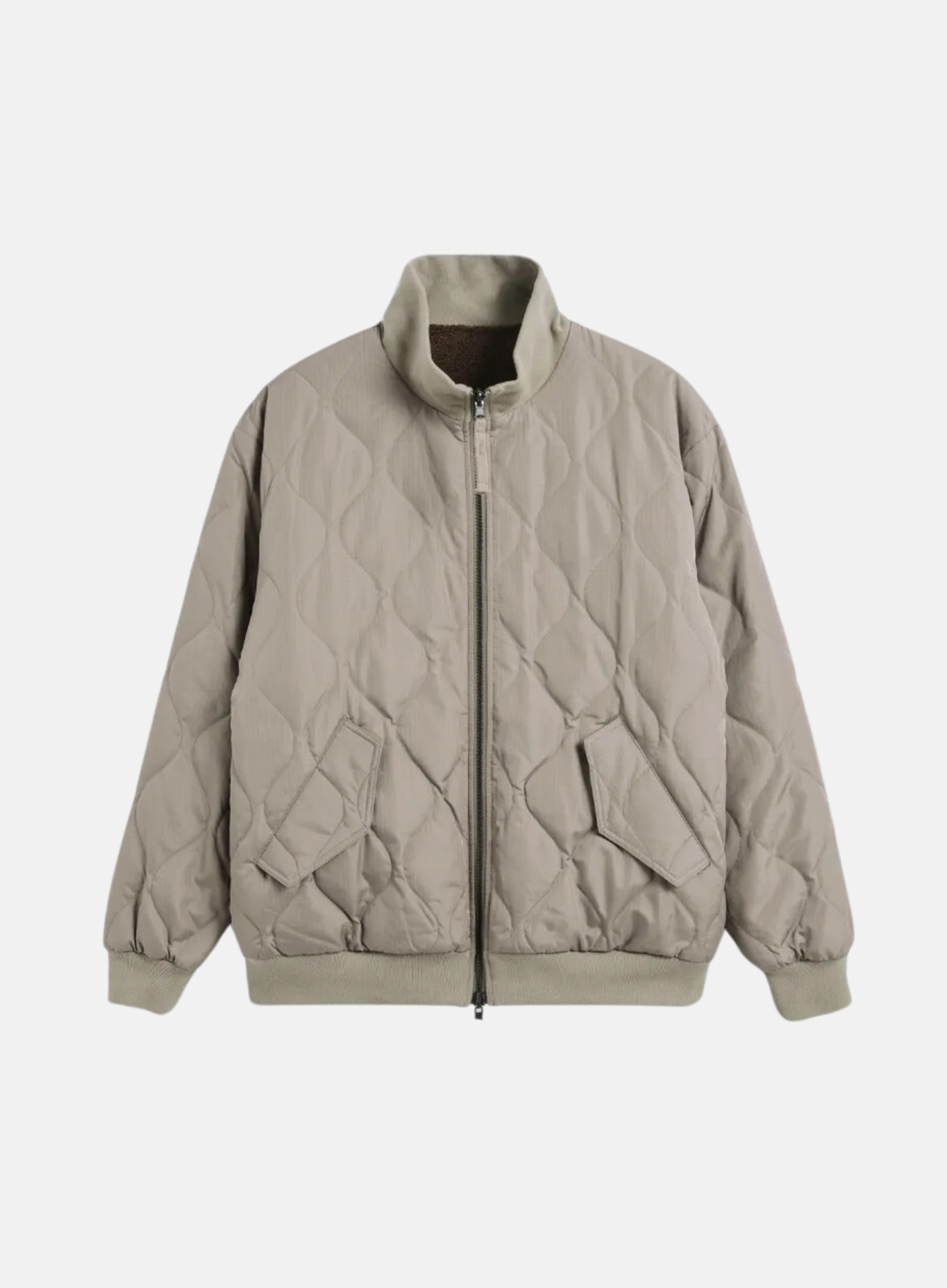 Reversible Hi-Neck Down Jacket Mocha/Mocha