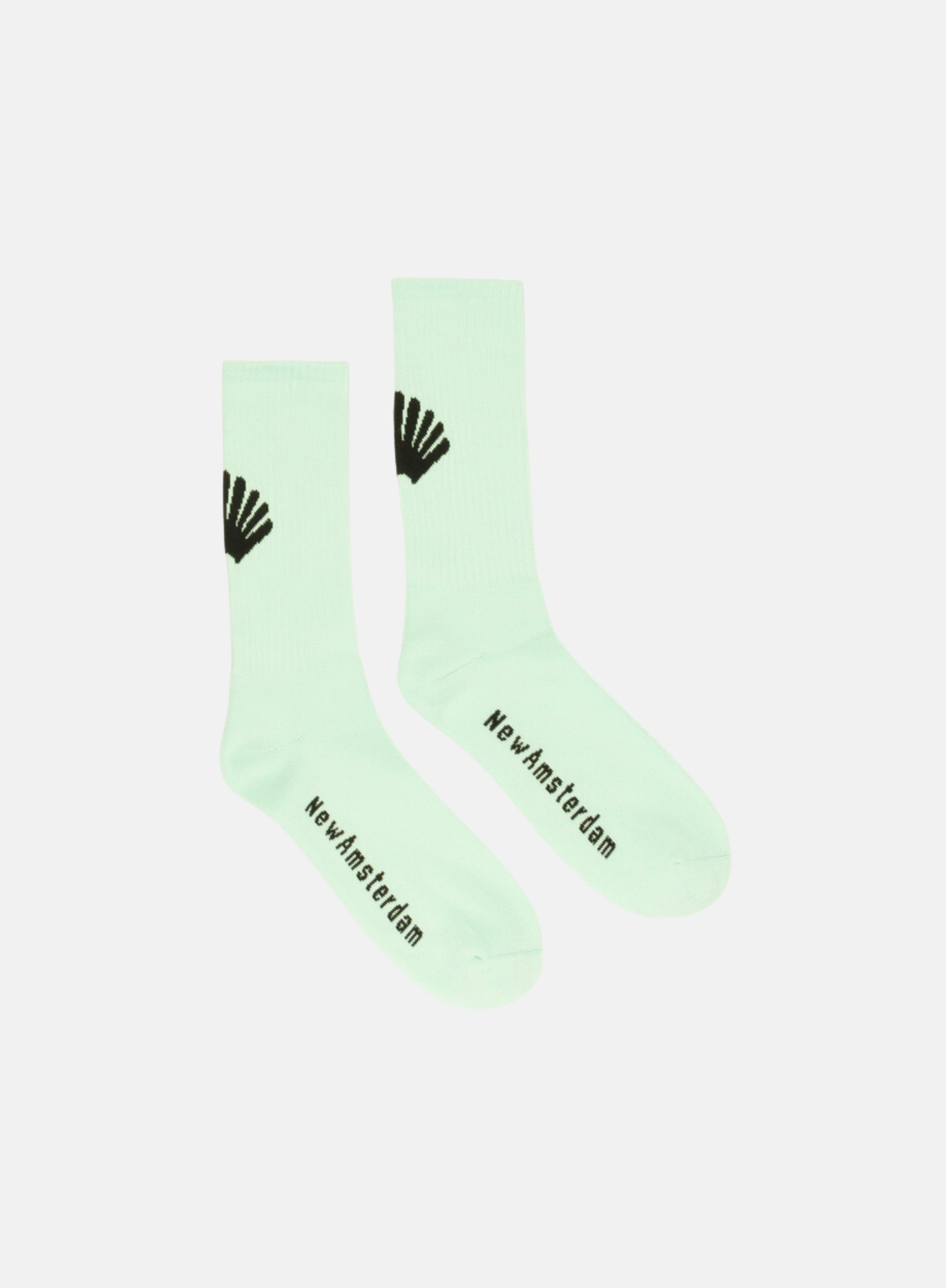 New Amsterdam Surf Association Logo Socks Bleached Aqua - Hympala Store 