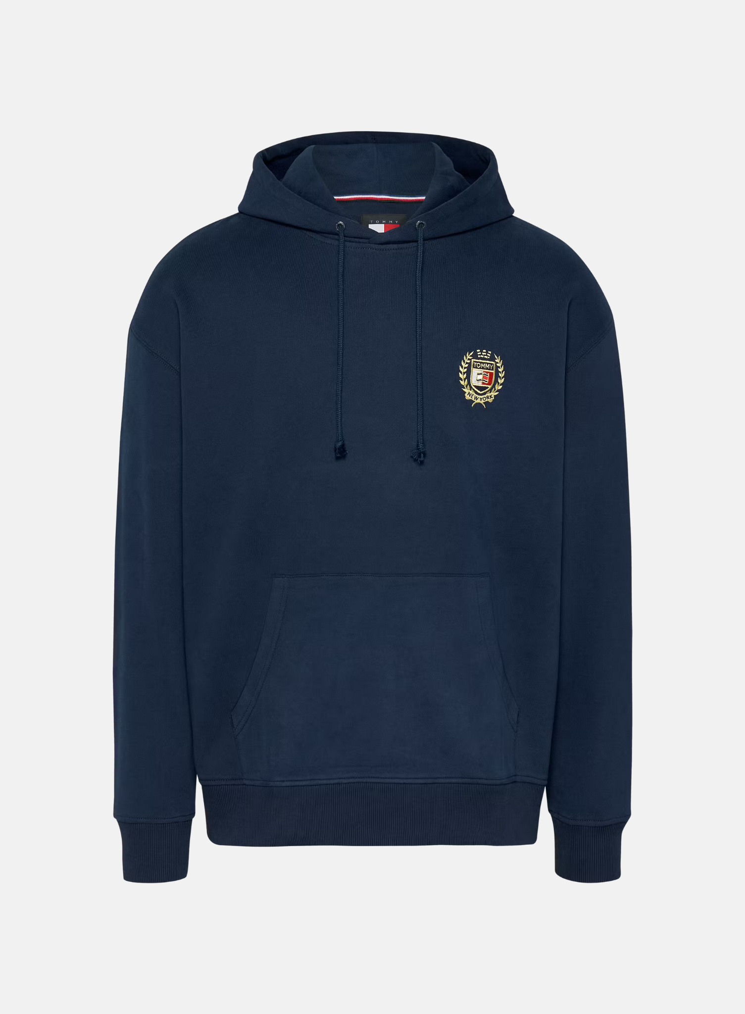 TJM Regular Flag Crest Hoodie Navy