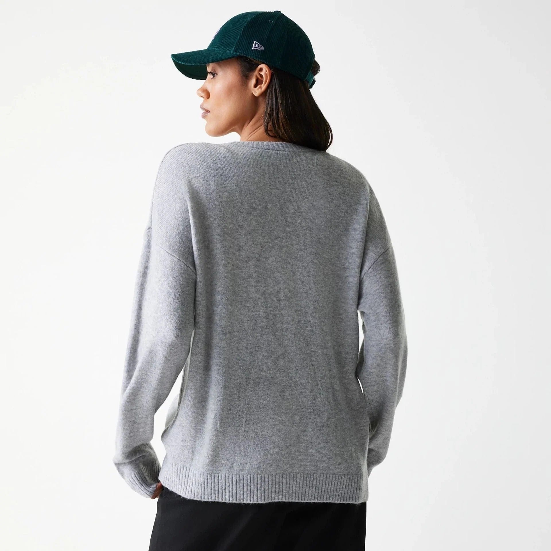 Wmns MLB Knit Sweater Grey