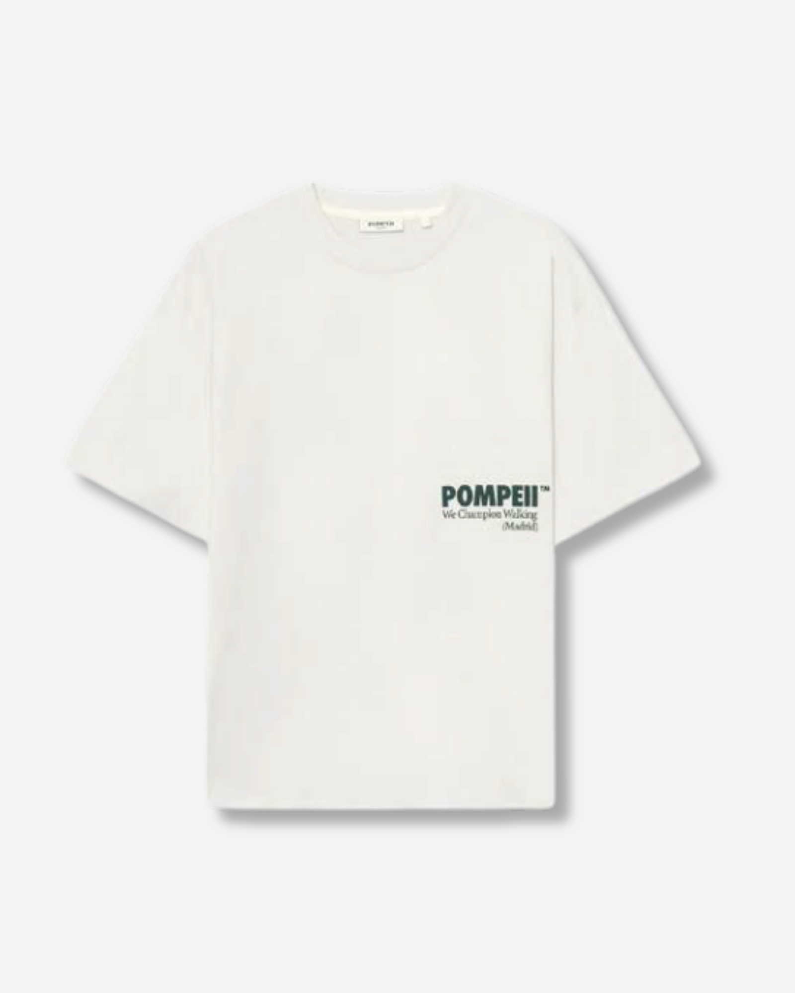 Pompeii Boxy Tee Off-White/Green