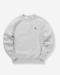 x Champion Reverse Weave Soft Fleece Crewneck Grey