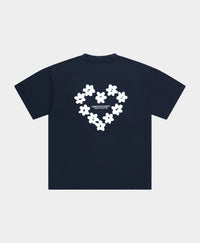 Faded Flower Tee Blue