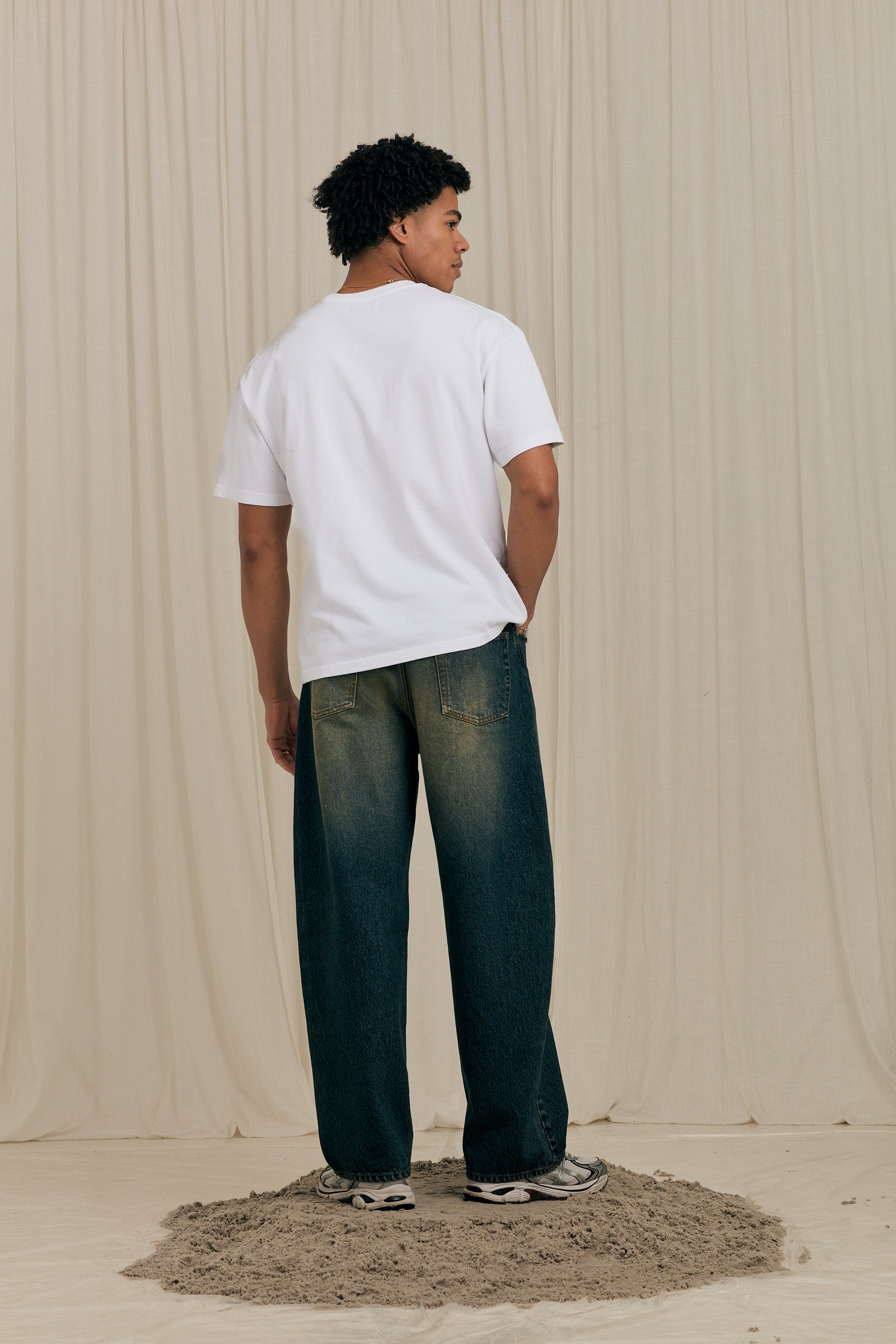 Blue Violet Tee White