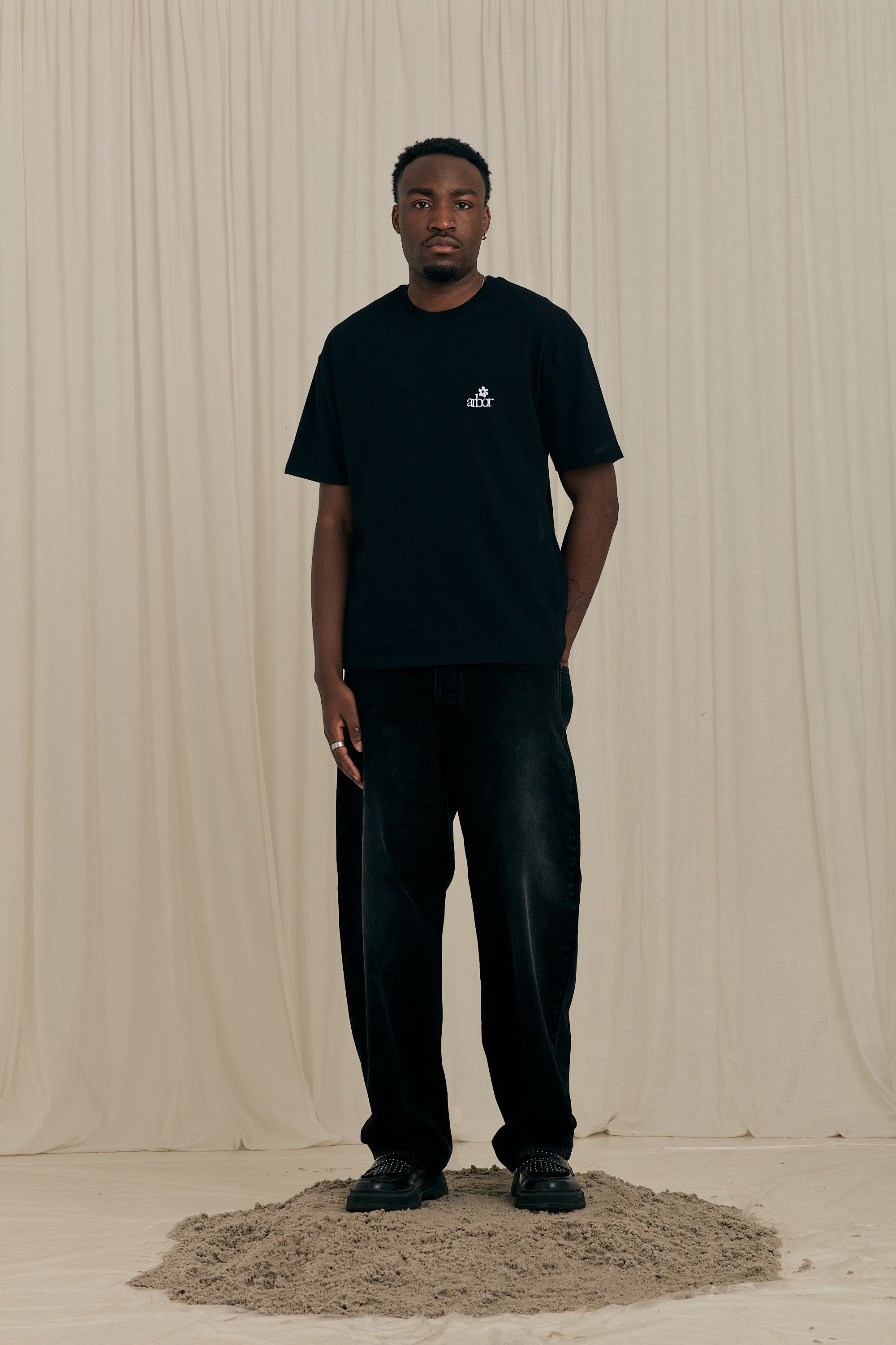 Mini Flower Tee Black