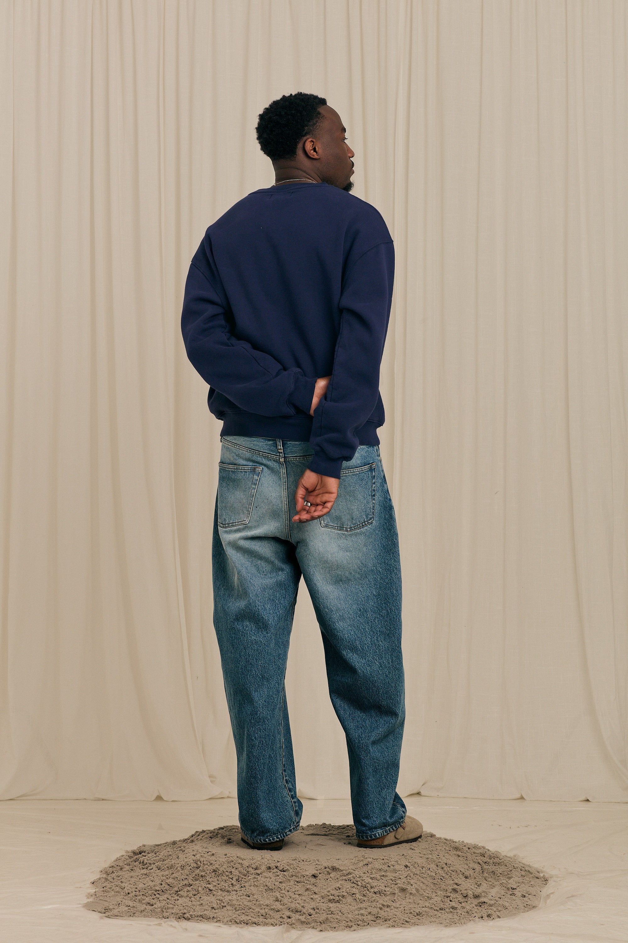 Arbor Flower Crewneck Navy