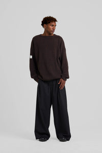 Textured Knit Brown