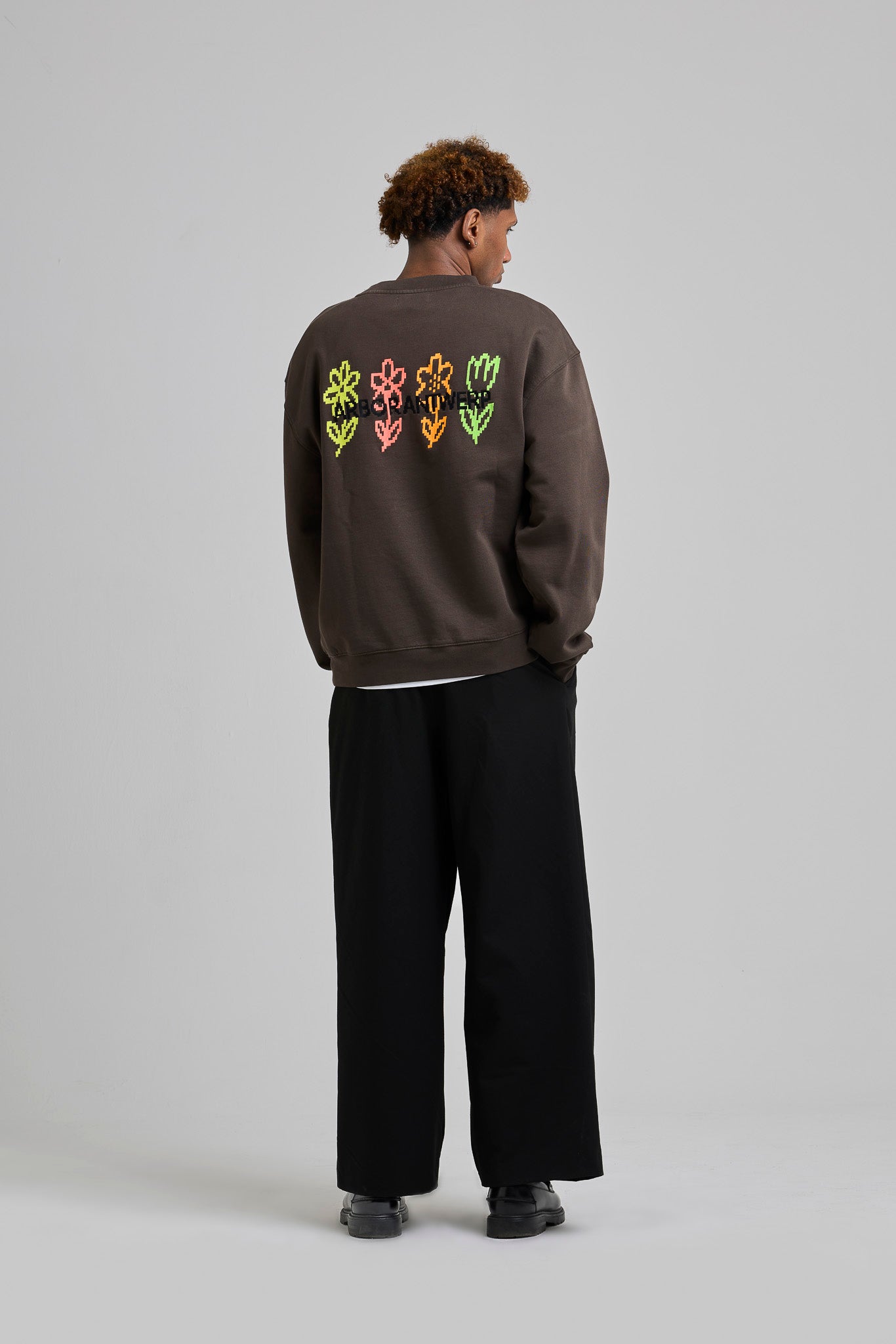 Pixel Flower Crewneck Koffie