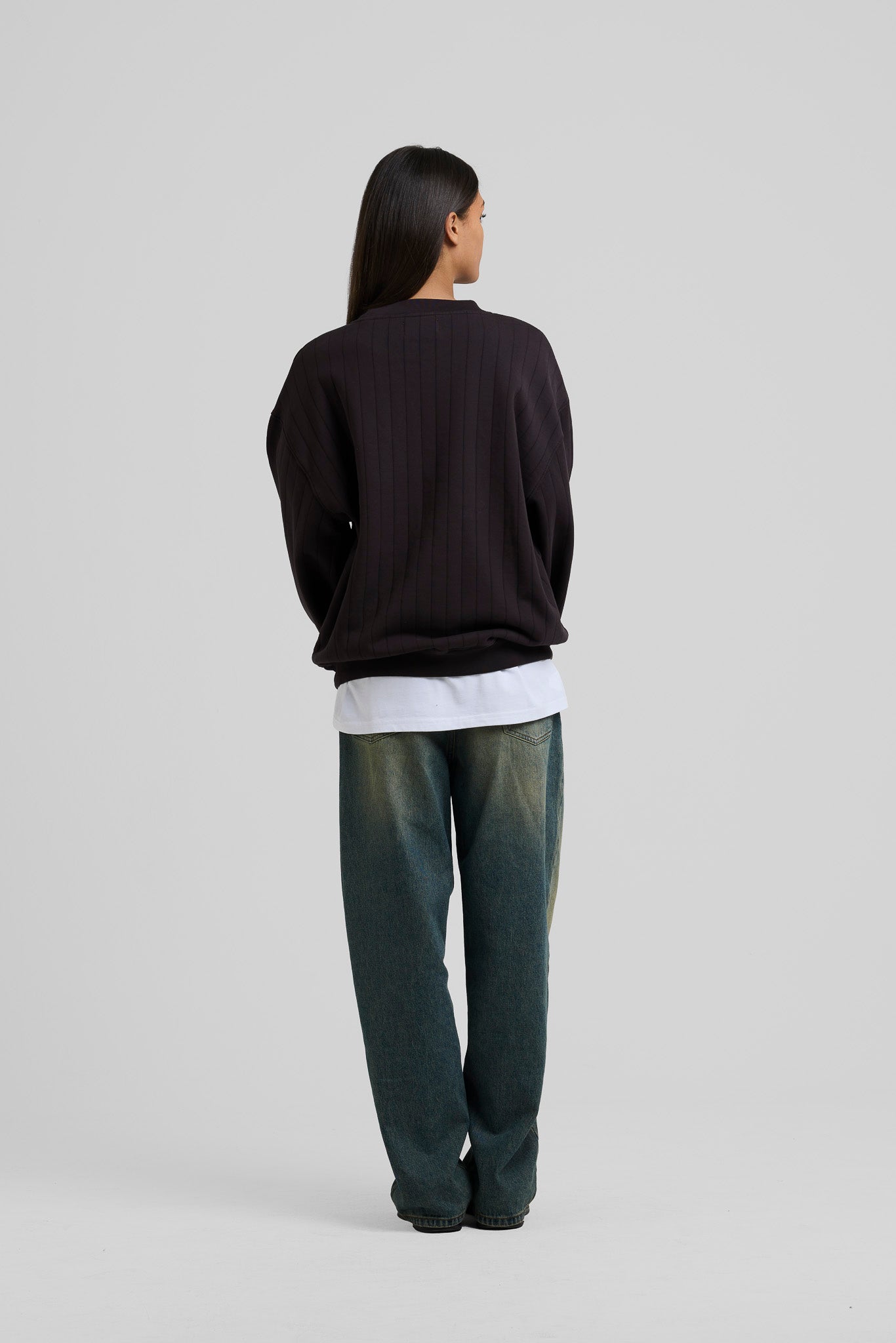 Needle Drop Crewneck Brown