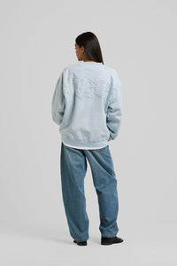 Big Application Crewneck Baby Blue