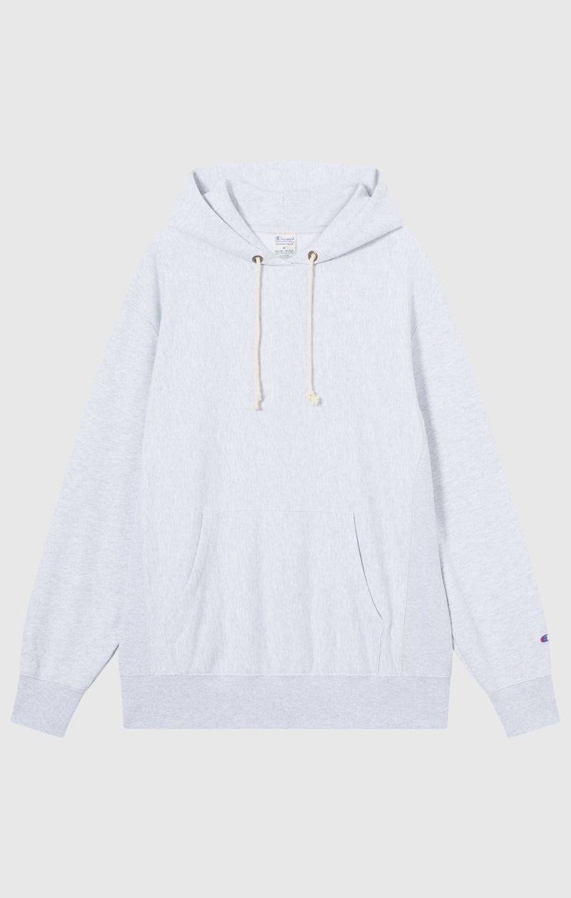 Reverse Weave Soft Fleece Hoodie Grey