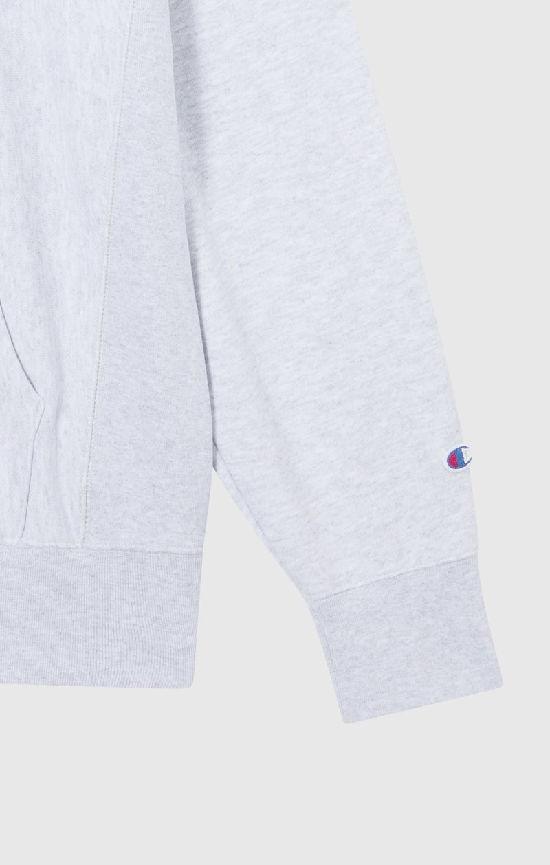 Reverse Weave Soft Fleece Hoodie Grey