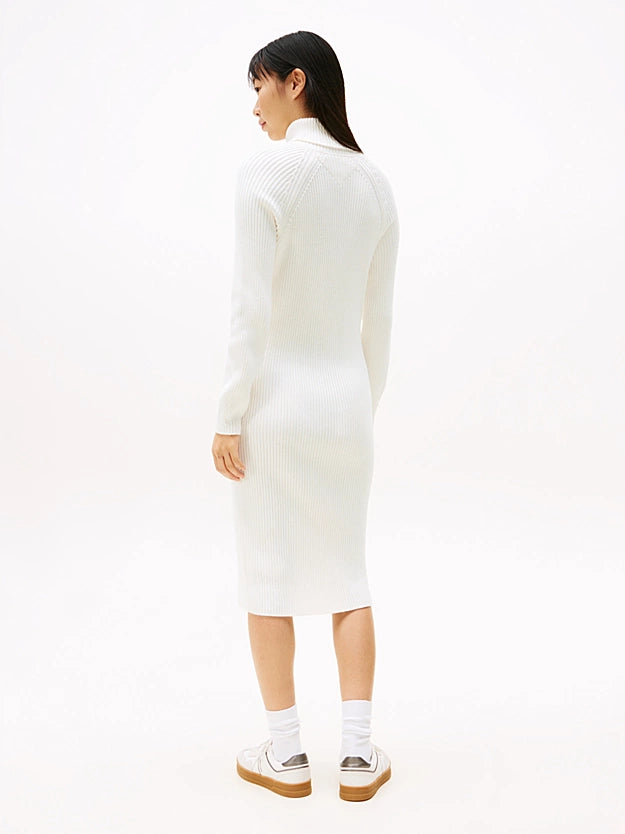 TJW Mockneck Badge Dress