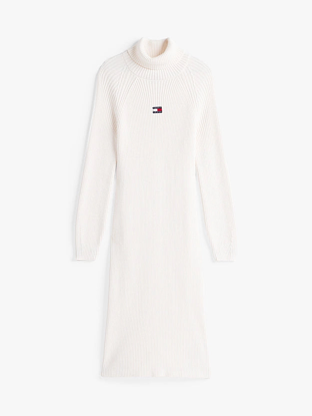 TJW Mockneck Badge Dress