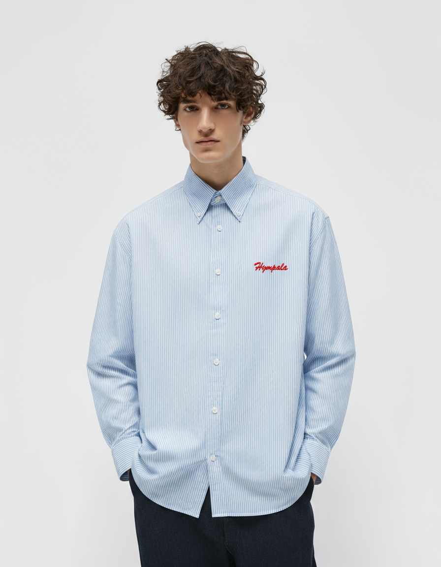 Oxford Stripe Shirt Blue