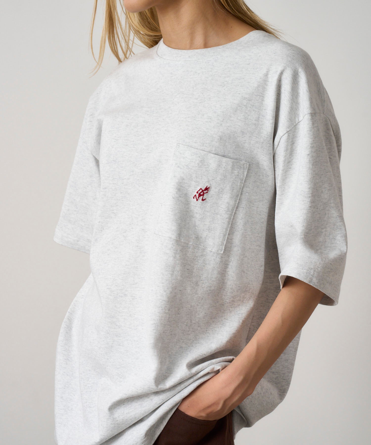 One Point Tee Heather Ash
