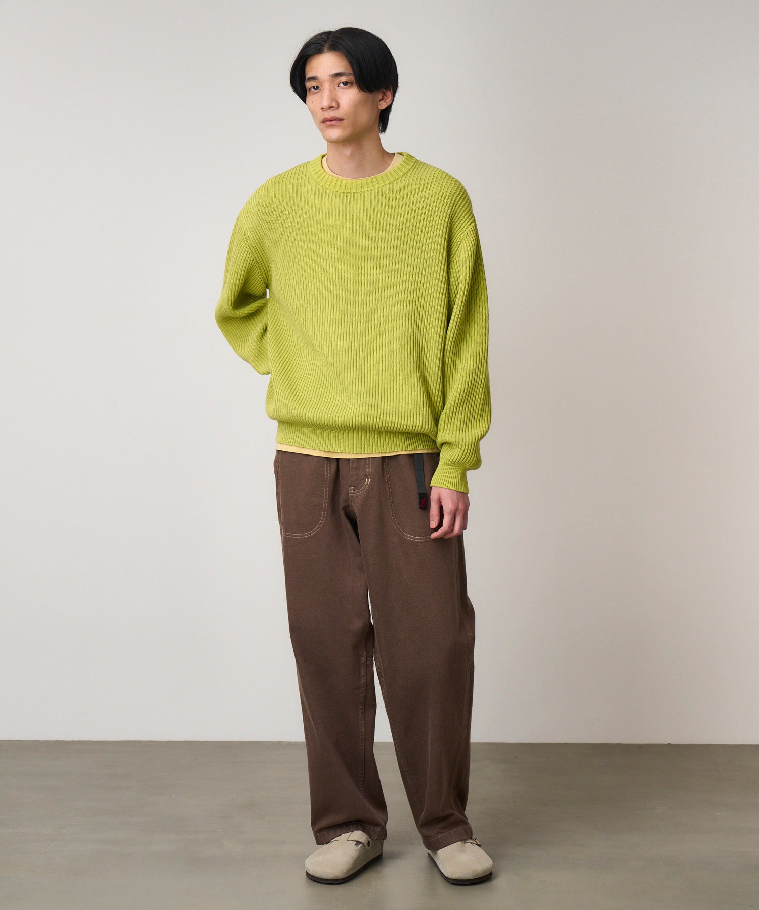 Cotton Knit Sweater Mist Green