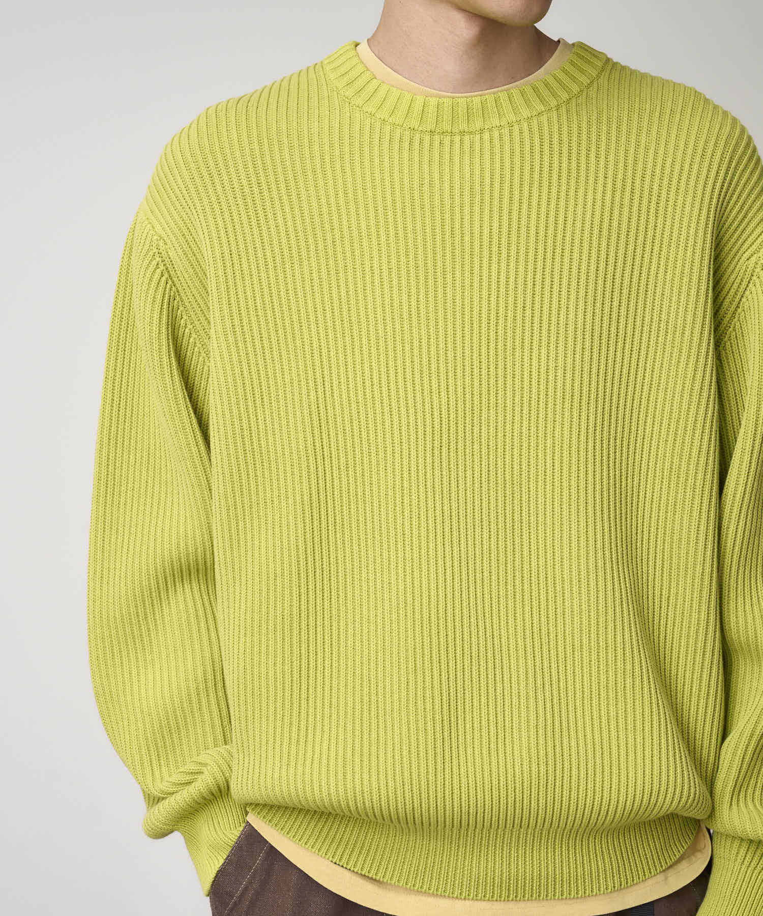 Cotton Knit Sweater Mist Green