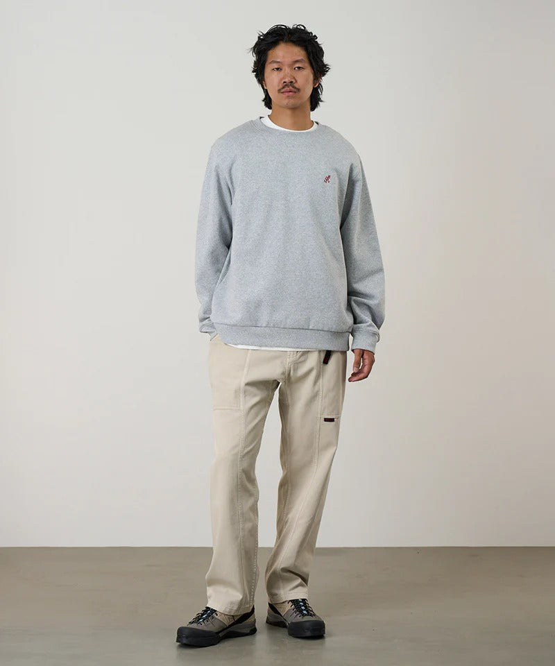 One Point Crew Sweatshirt Grey