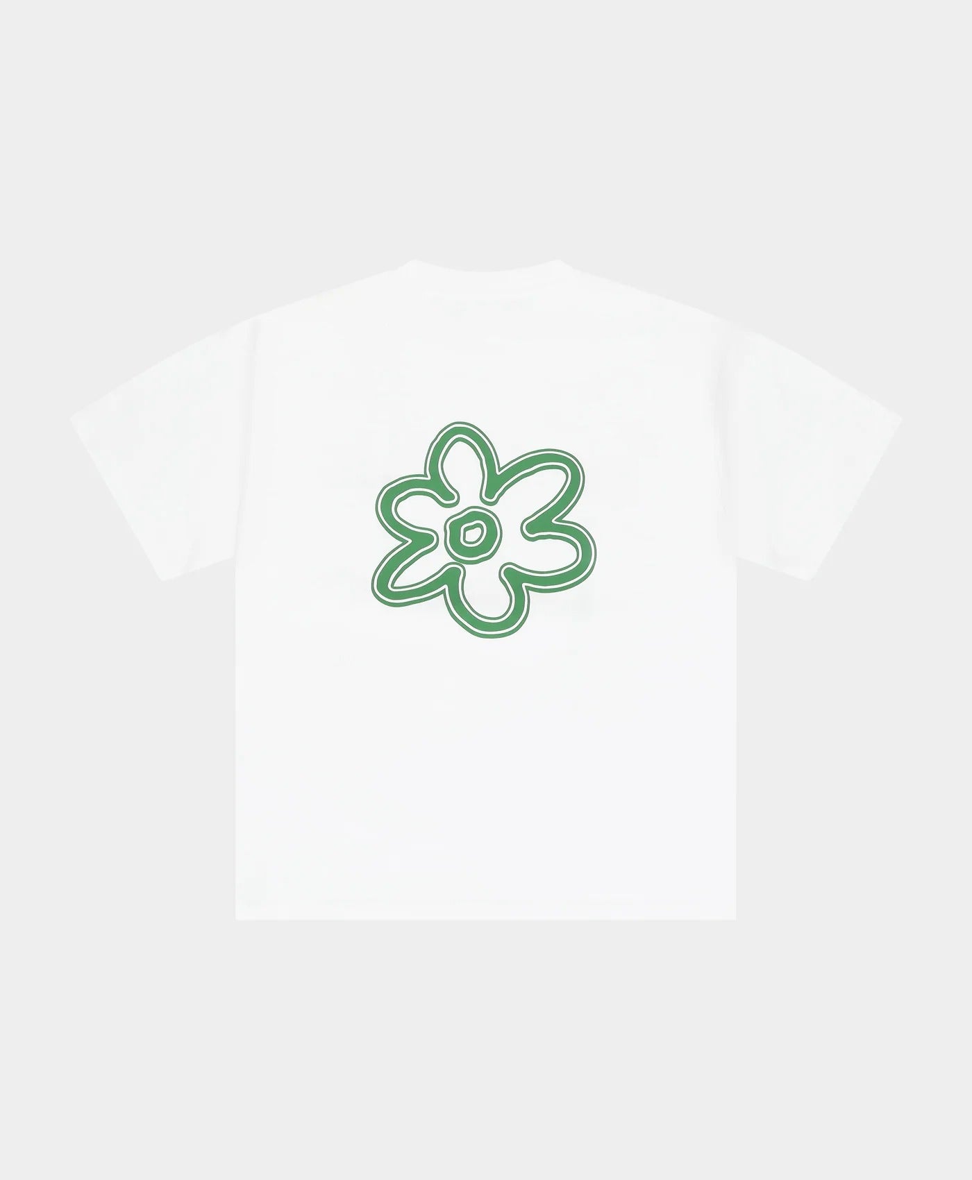 Line Flower Tee Green