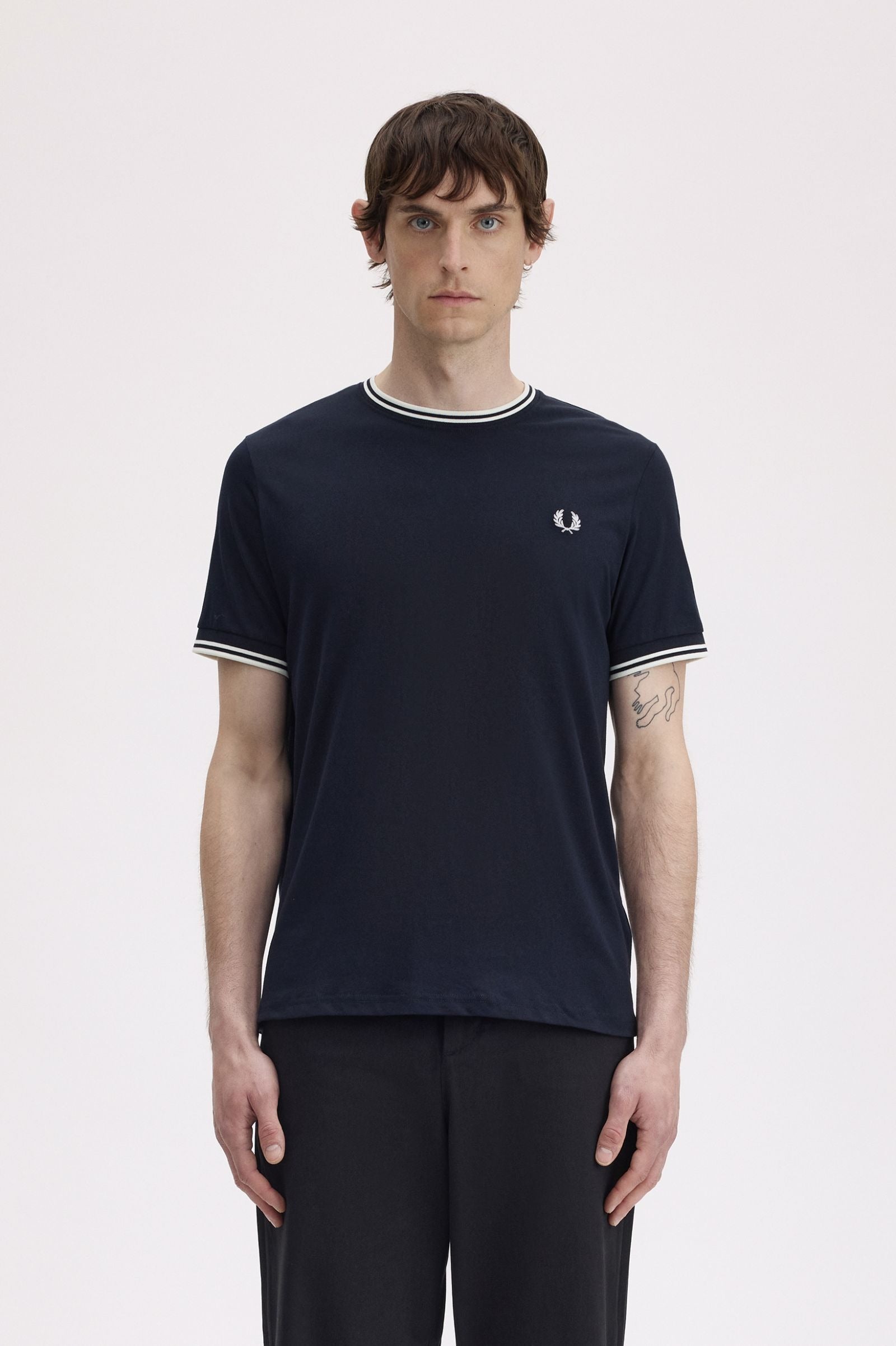 Fred Perry Twin Tipped T-shirt Navy